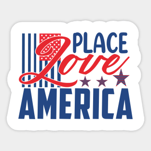 4th of July, Independence Day ,America S,USA Flag Sticker